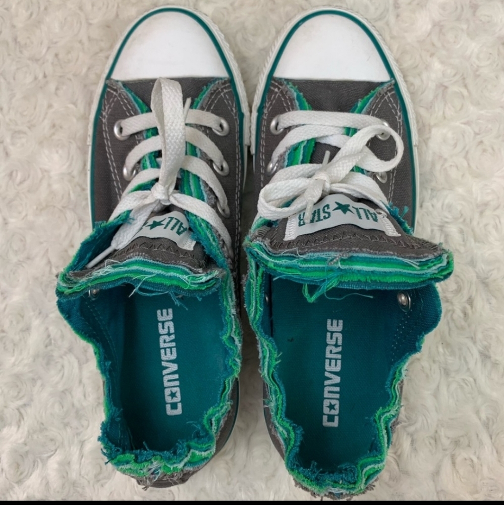 EUC Converse Allstars Teal size 6 (W) - Picture 4 of 6